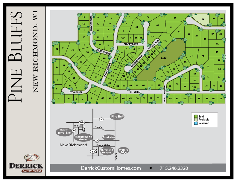 Pine Bluffs Homes New Richmond WI Derrick Custom Homes